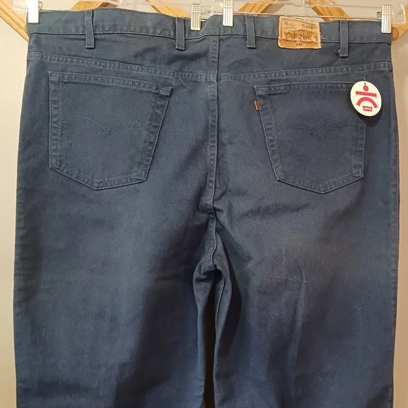 NWT Levis Strauss 540 Relaxed Fit Blue Twill Cotton Denim Jeans 50x32 - Picture 4 of 6